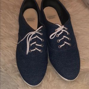 American Apparel denim sneakers